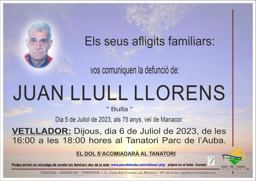 JUAN LLULL LLORENS