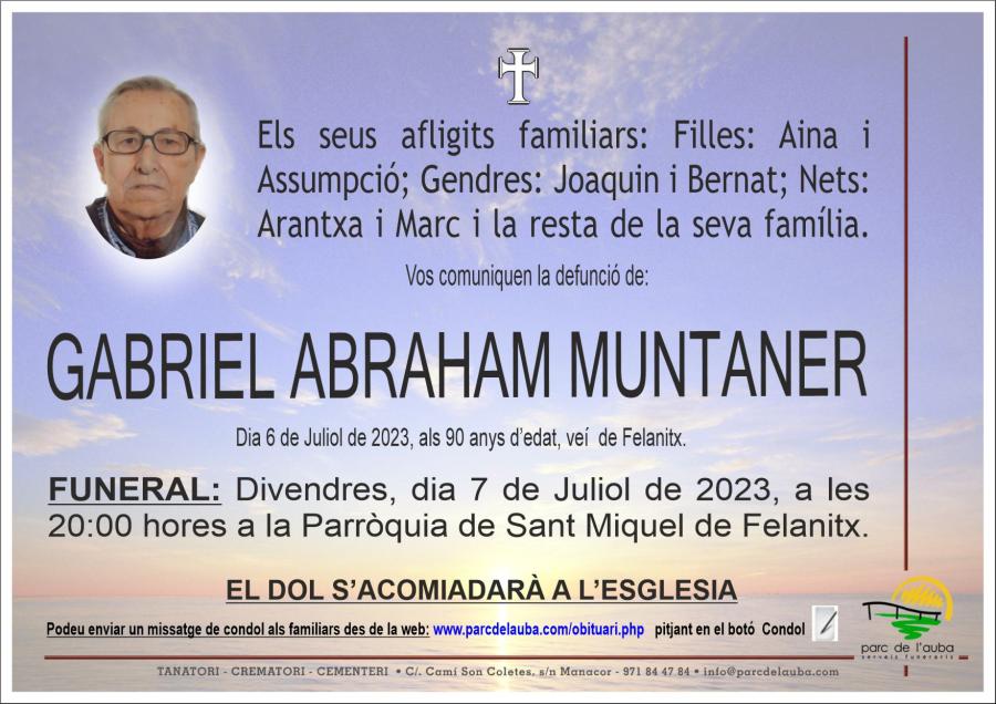 GABRIEL ABRAHAM MUNTANER