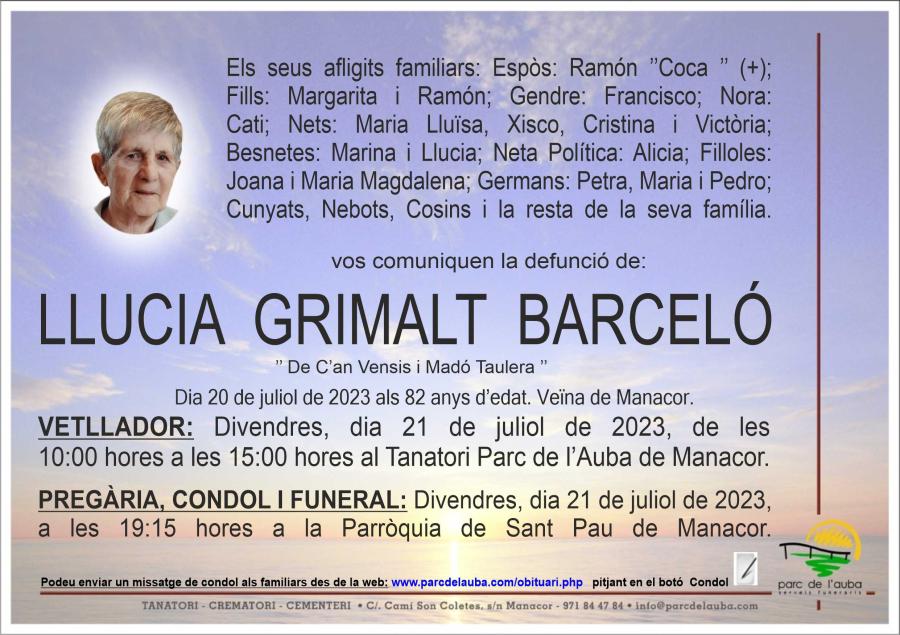 LLUCIA GRIMALT BARCELÓ