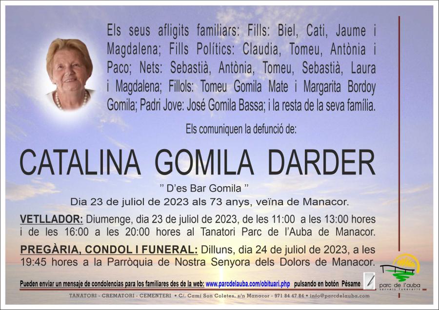 CATALINA GOMILA DARDER