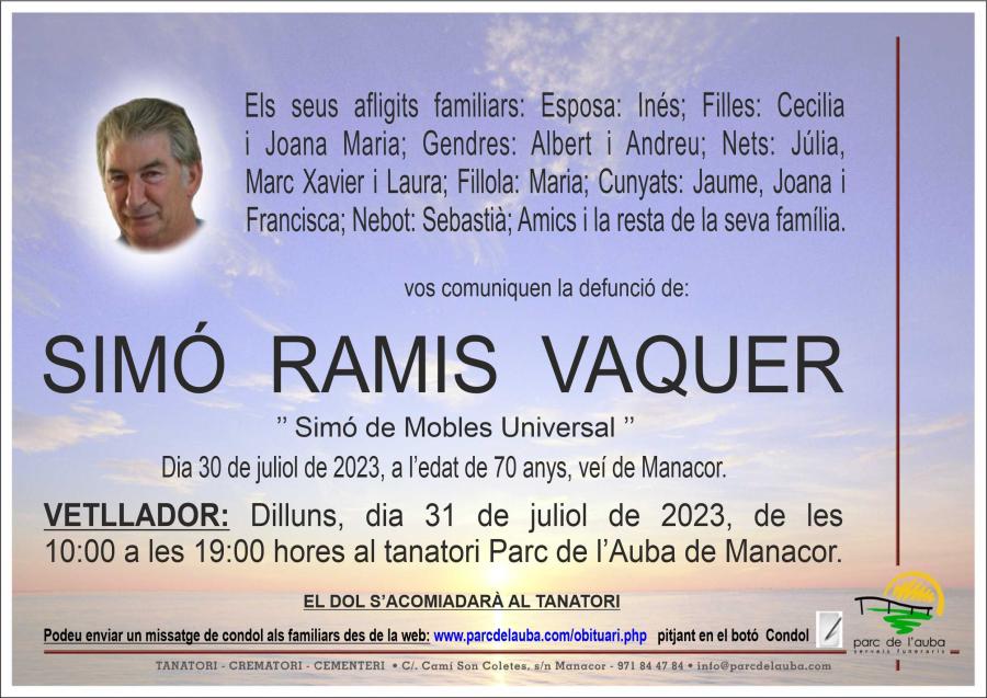 SIMÓ  RAMIS VAQUER