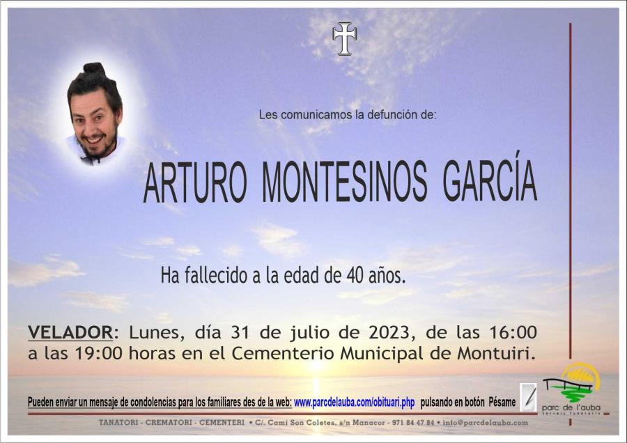 ARTURO MONTESINOS GARCÍA