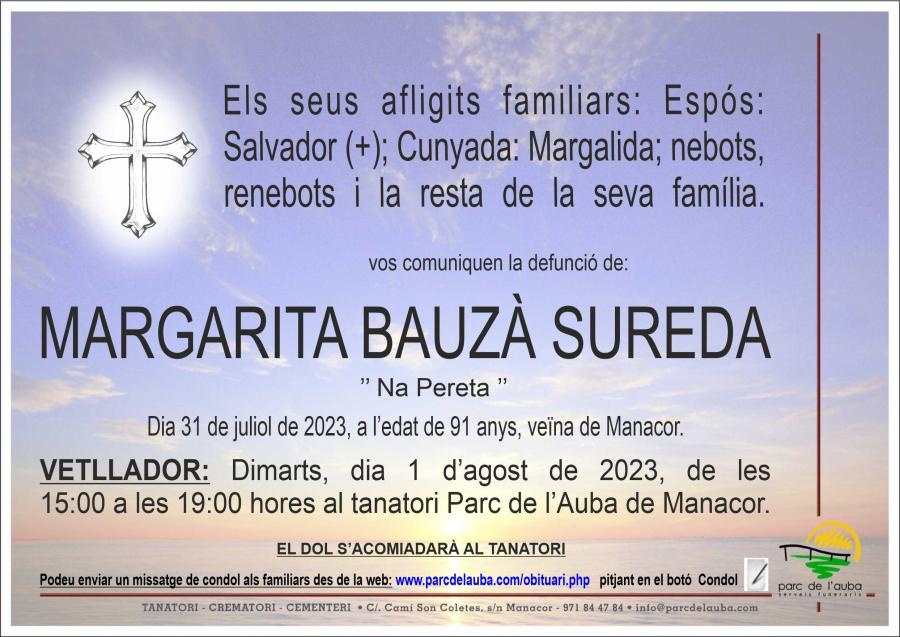 MARGARITA BAUZA SUREDA