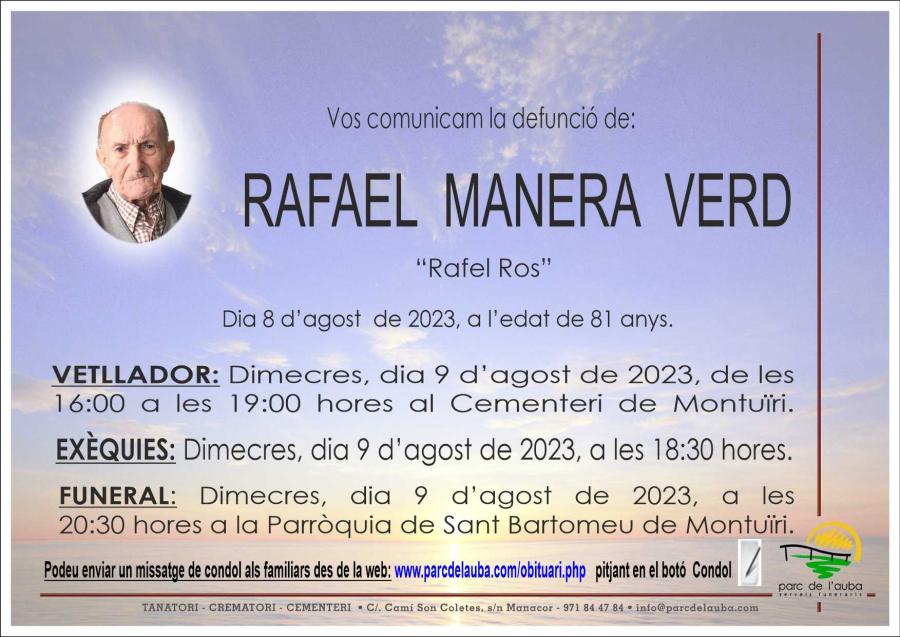 RAFAEL MANERA VERD