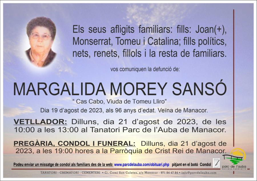 MARGALIDA MOREY SANSO