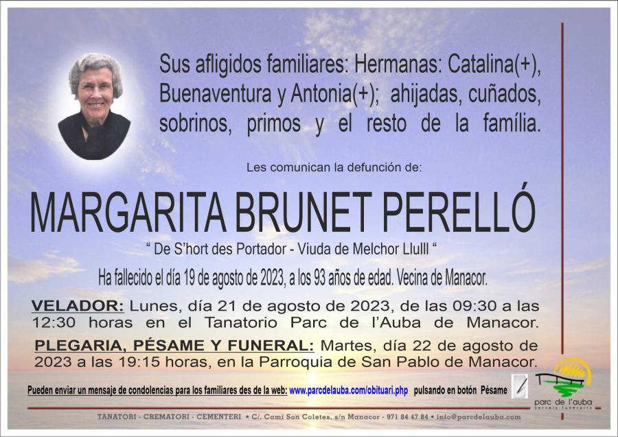 MARGARITA  BRUNET PERELLÓ