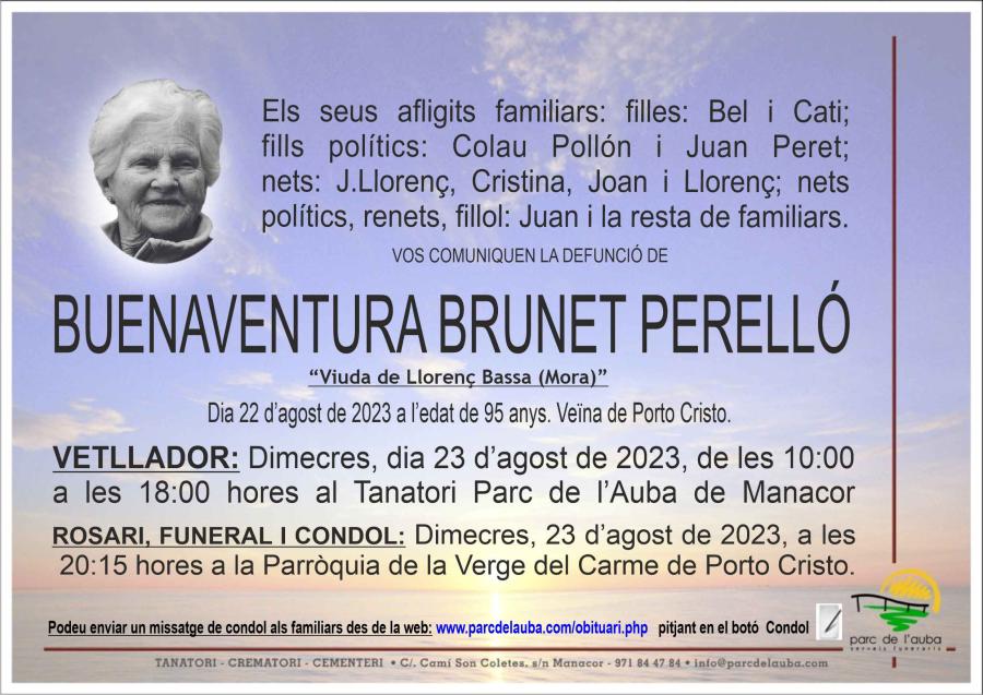BUENAVENTURA BRUNET PERELLÓ