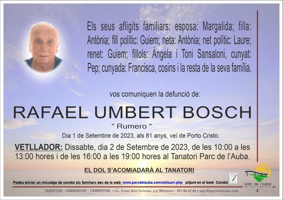 RAFAEL UMBERT BOSCH