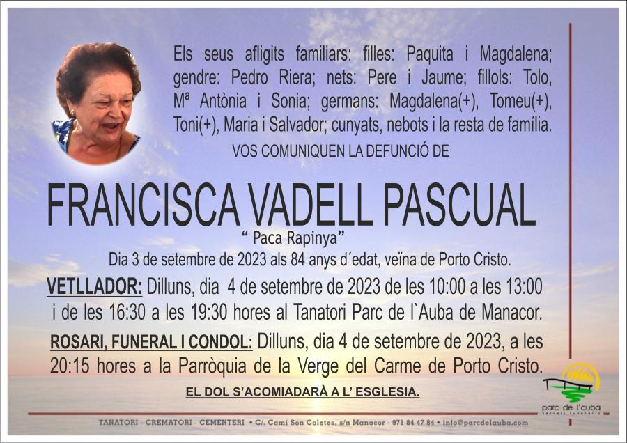 FRANCISCA VADELL PASCUAL
