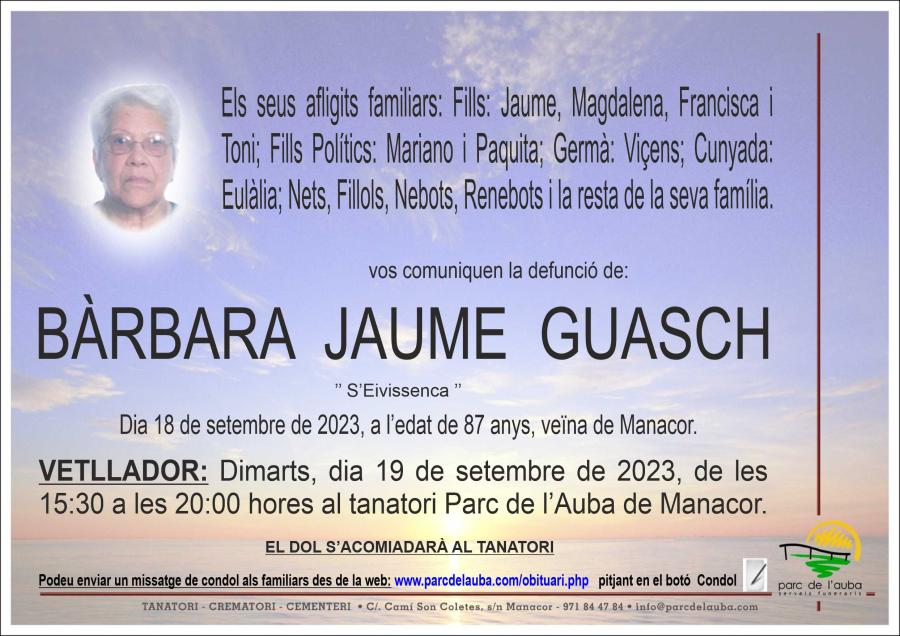 BÀRBARA JAUME GUASCH