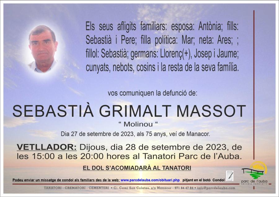 SEBASTIA GRIMALT MASSOT