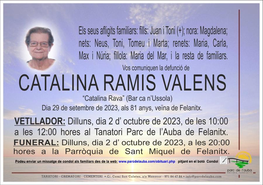 CATALINA RAMIS VALENS
