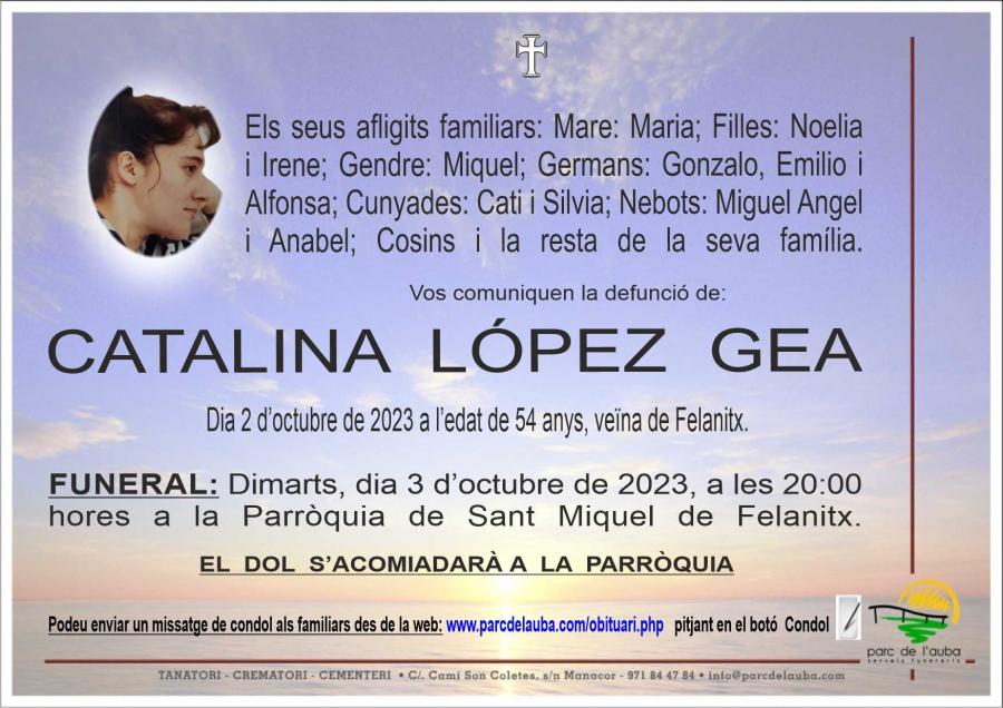 CATALINA LÓPEZ GEA