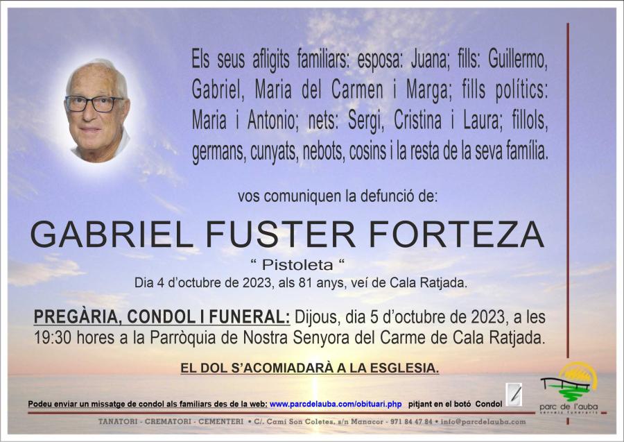 GABRIEL FUSTER FORTEZA