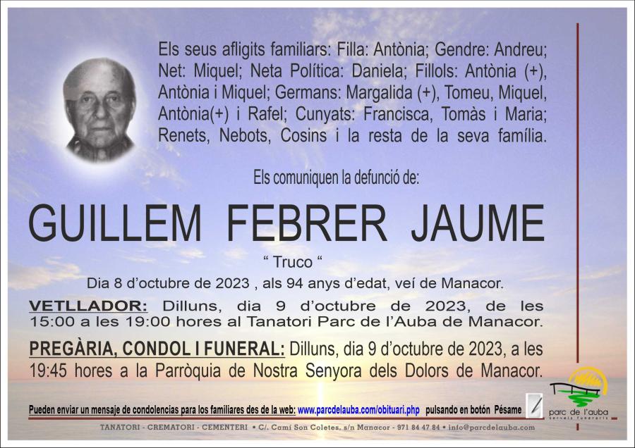 GUILLEM FEBRER JAUME