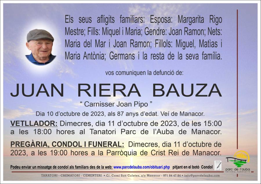 JUAN RIERA BAUZA