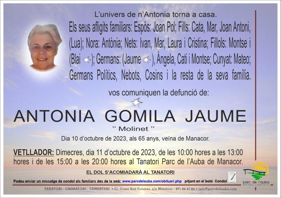 ANTONIA GOMILA JAUME