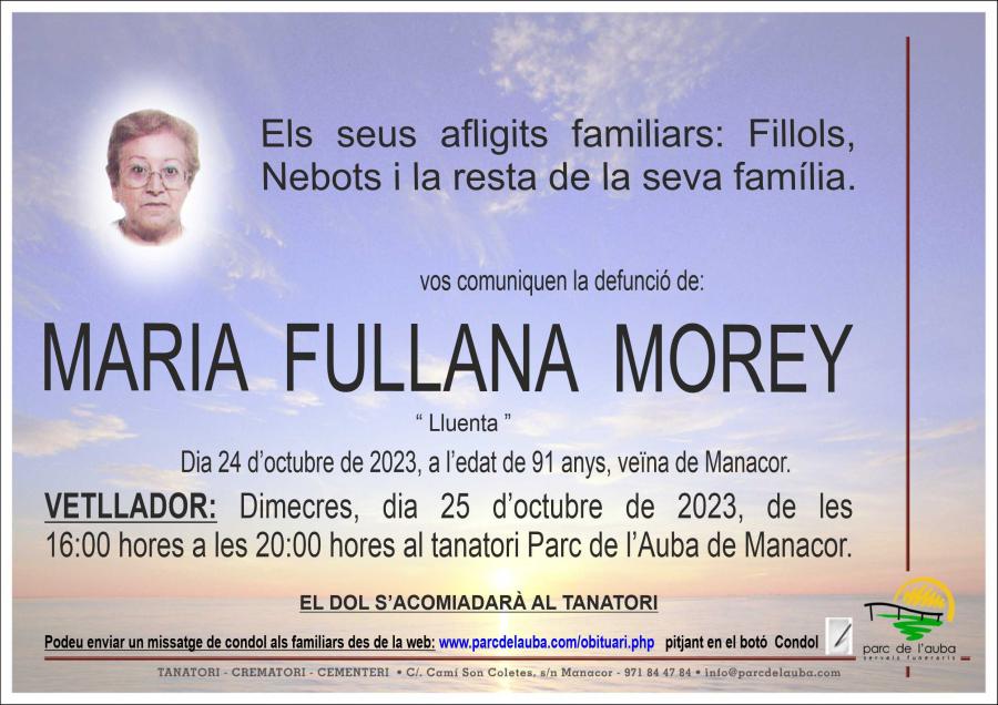 MARIA FULLANA MOREY