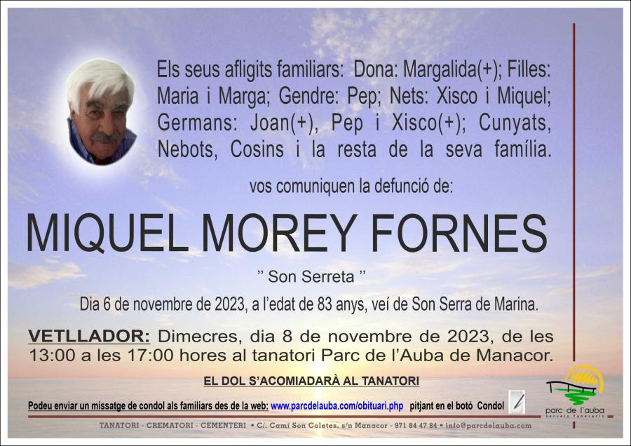 MIQUEL MOREY FORNES