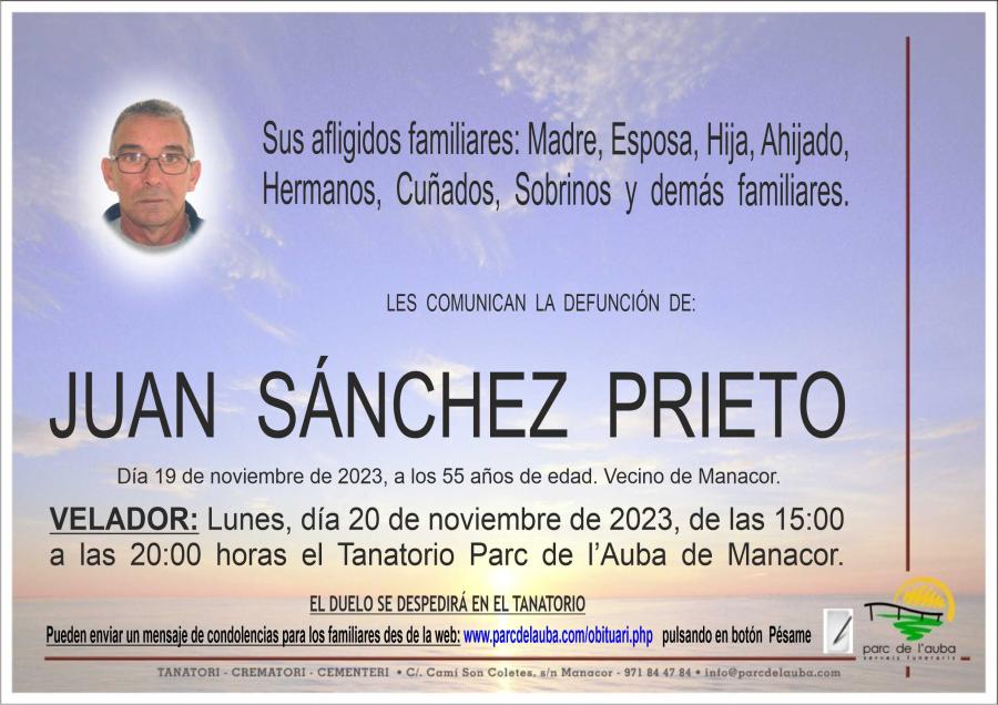 JUAN SÁNCHEZ PRIETO