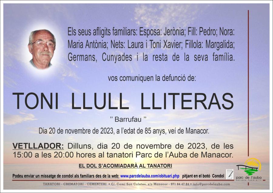 TONI LLULL LLITERAS