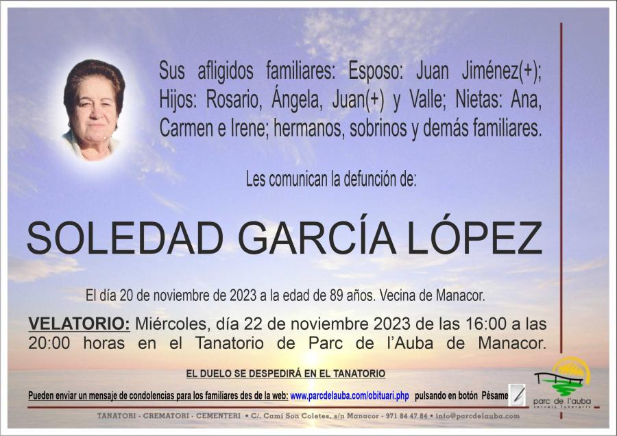 SOLEDAD GARCÍA LÓPEZ