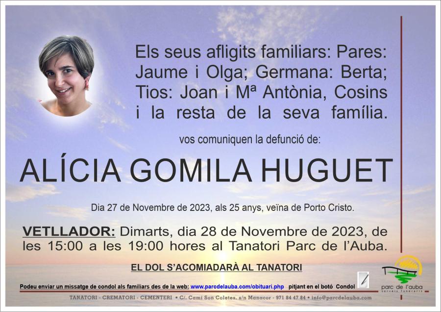 ALÍCIA GOMILA HUGUET