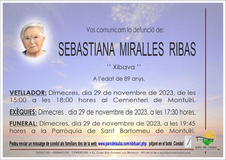SEBASTIANA MIRALLES RIBAS