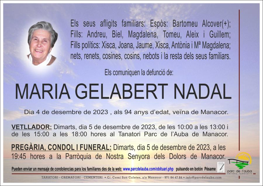 MARIA GELABERT NADAL