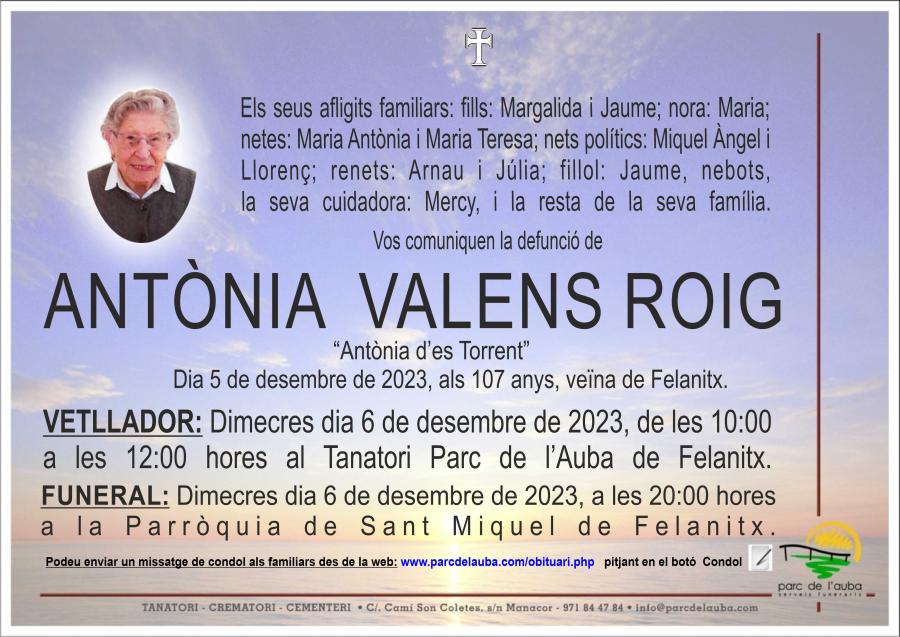 ANTONIA VALENS ROIG