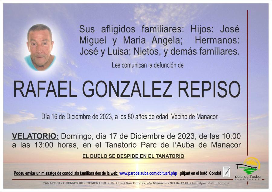 RAFAEL GONZALEZ REPISO