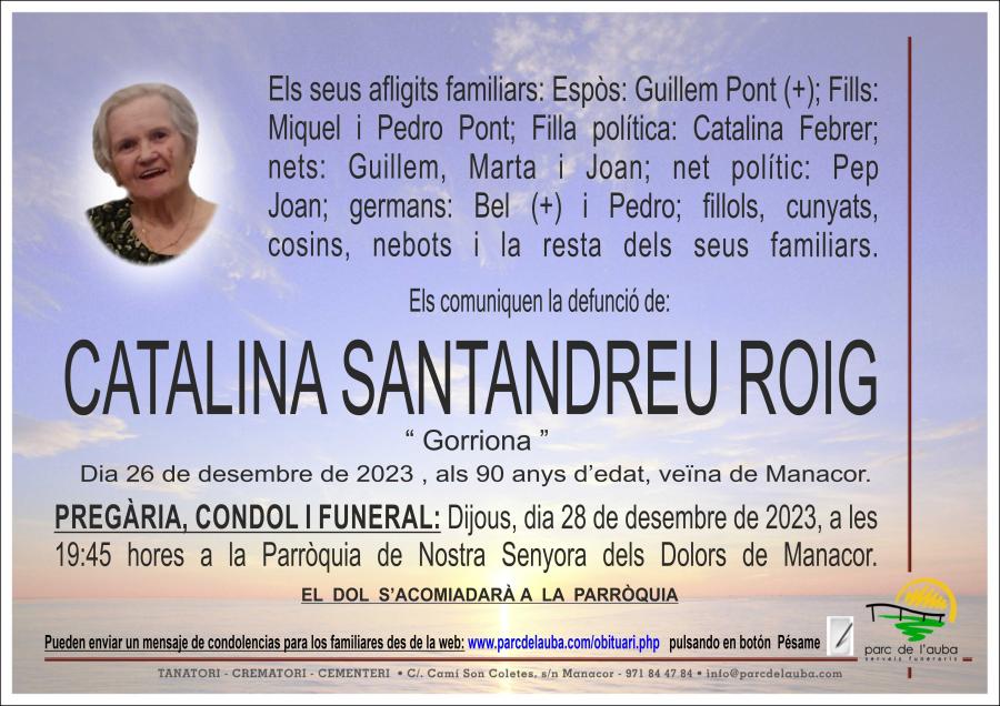 CATALINA SANTANDREU ROIG