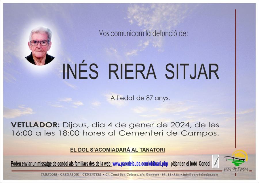 INÉS RIERA SITJAR