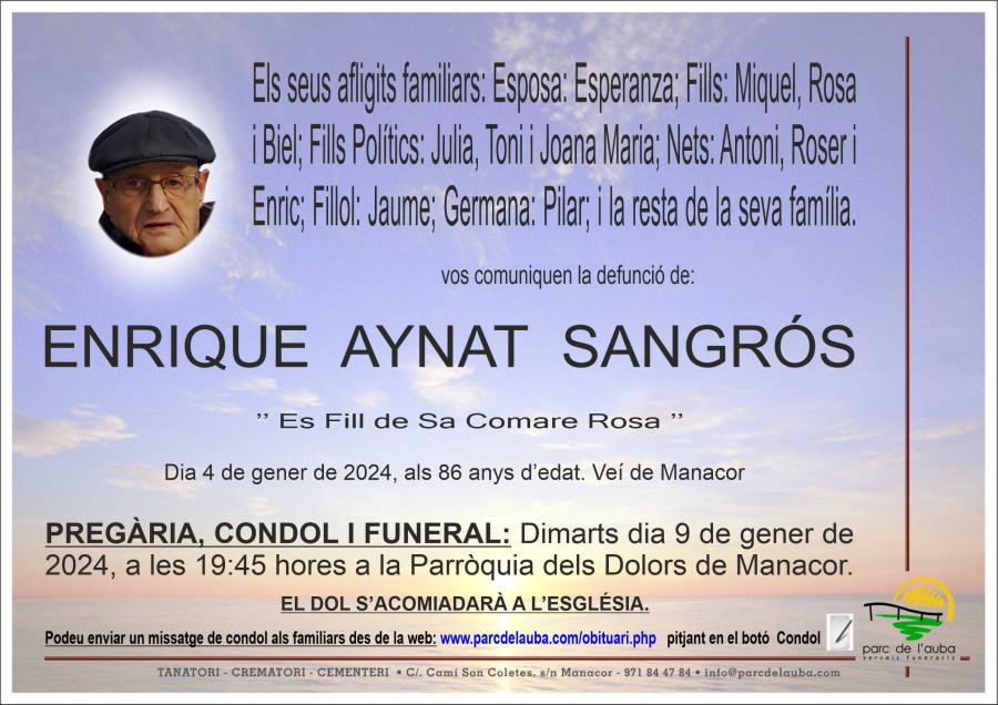 ENRIQUE AYNAT SANGRÓS