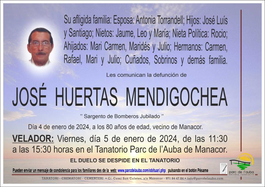JOSÉ HUERTAS MENDIGOCHEA