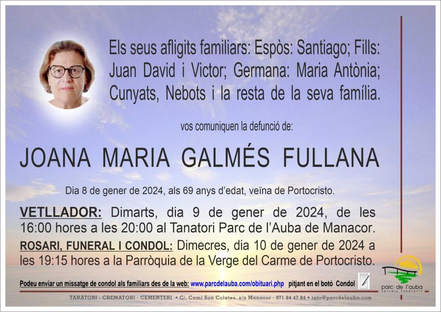 JOANA MARIA GALMÉS FULLANA
