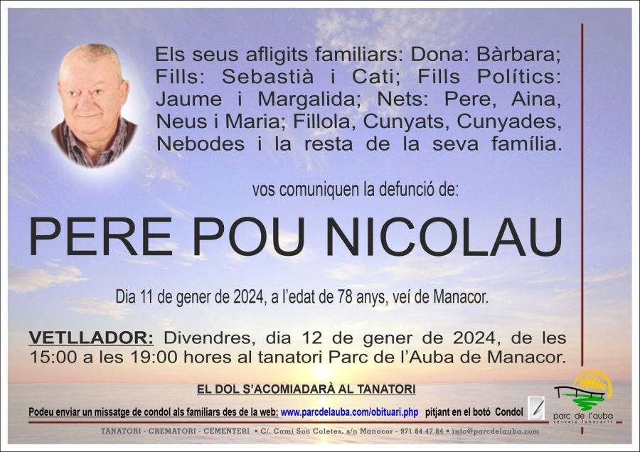 PERE POU NICOLAU
