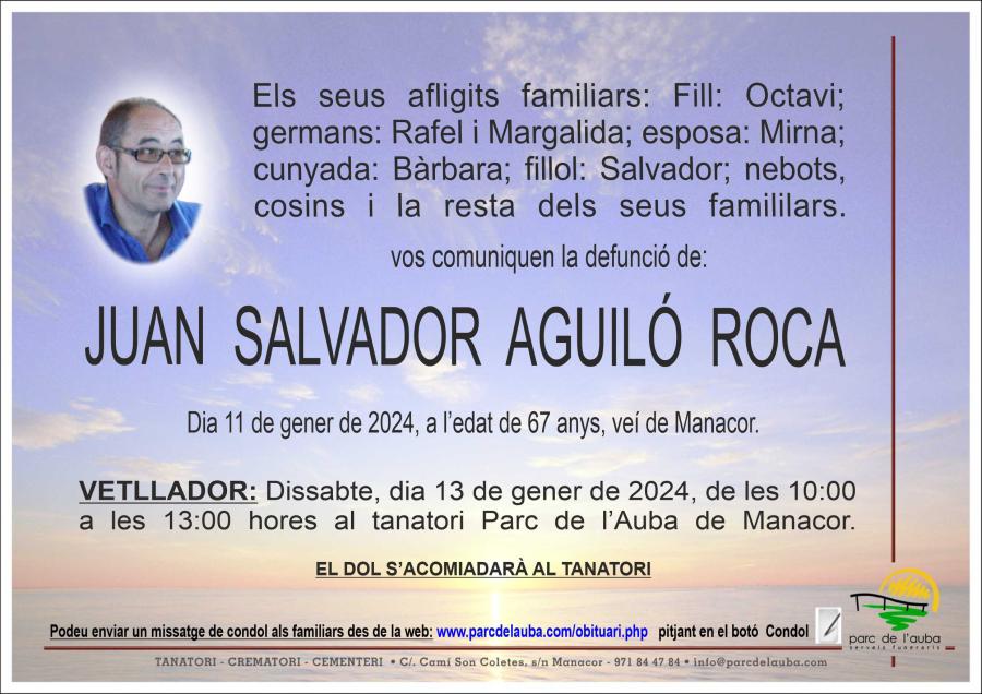 JOAN  SALVADOR AGUILÓ  ROCA
