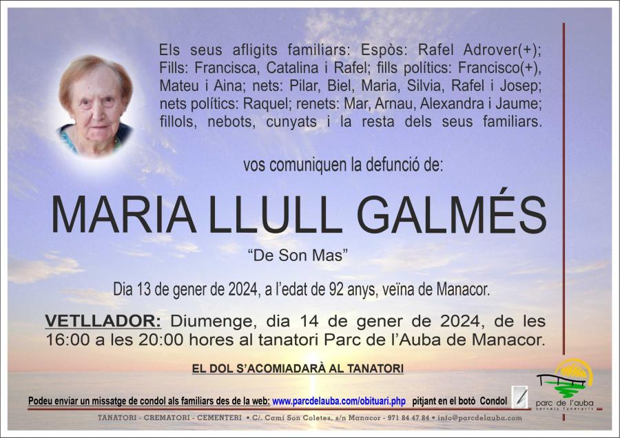 MARIA LLULL GALMES