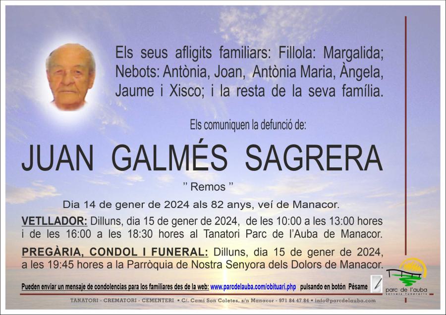 JUAN GALMÉS SAGRERA