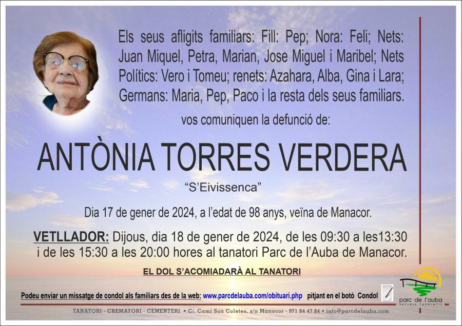 ANTONIA TORRES VERDERA