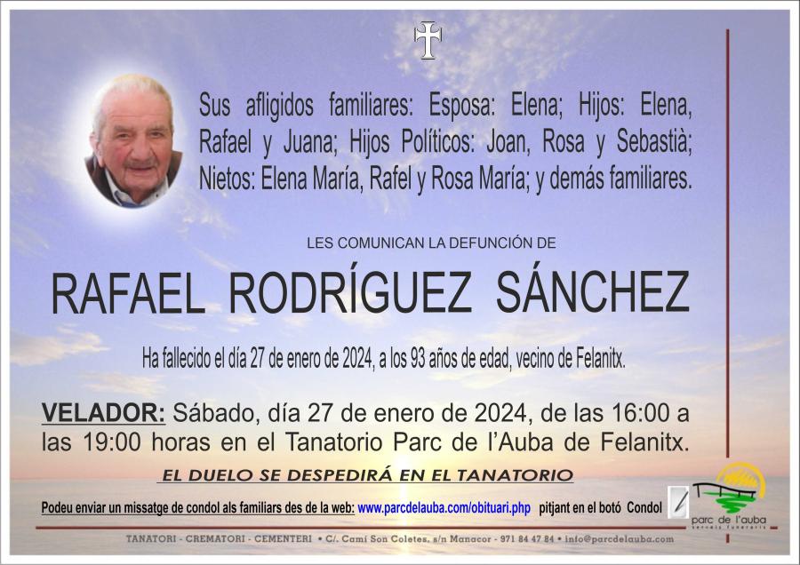 RAFAEL RODRÍGUEZ SÁNCHEZ