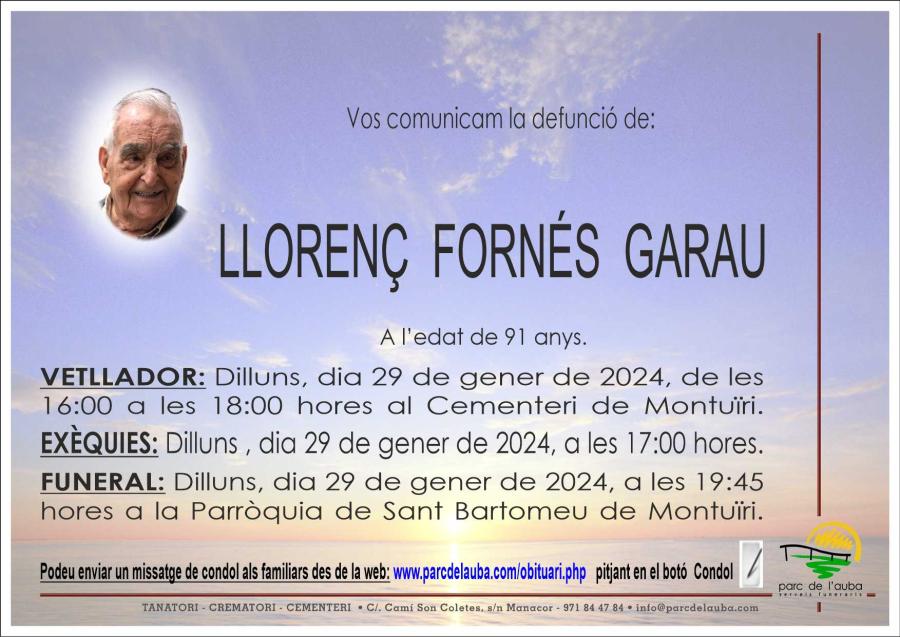 LLORENÇ FORNÉS GARAU