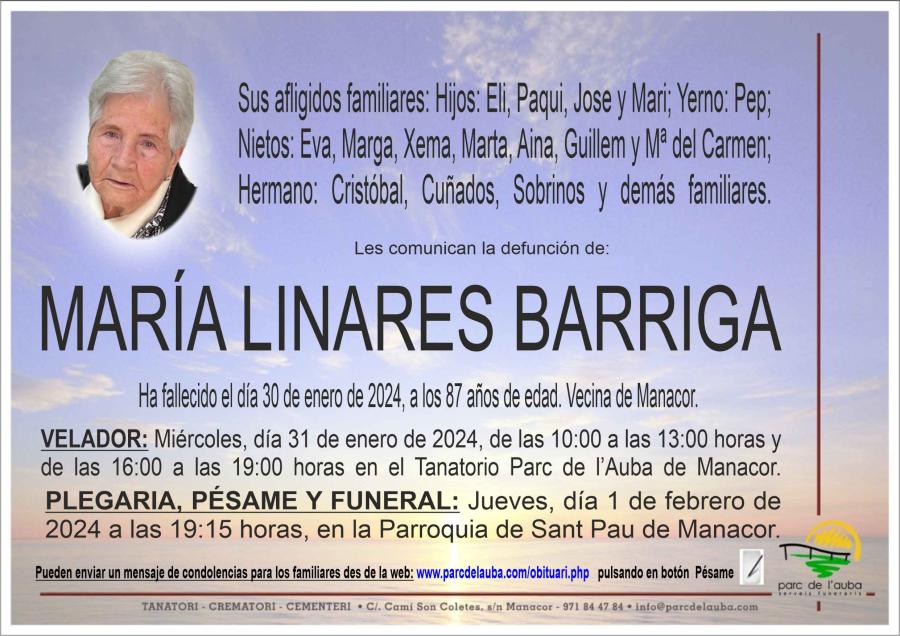 MARÍA LINARES BARRIGA