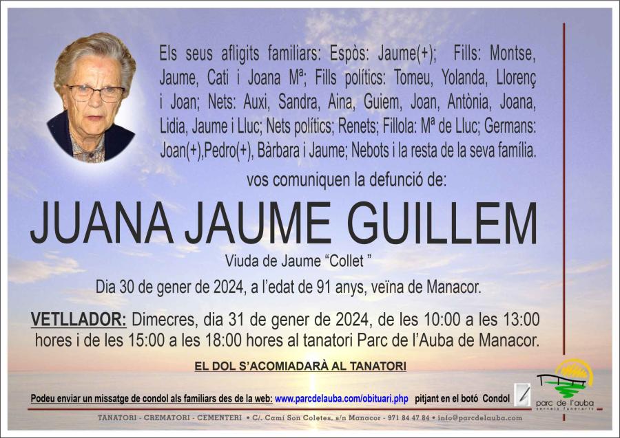 JUANA JAUME GUILLEM