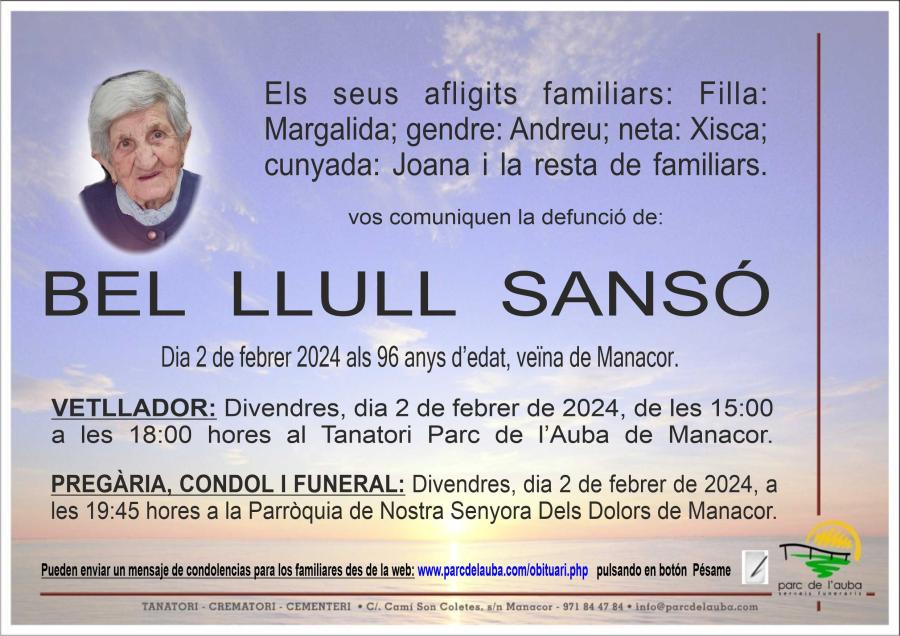BEL LLULL  SANSÓ