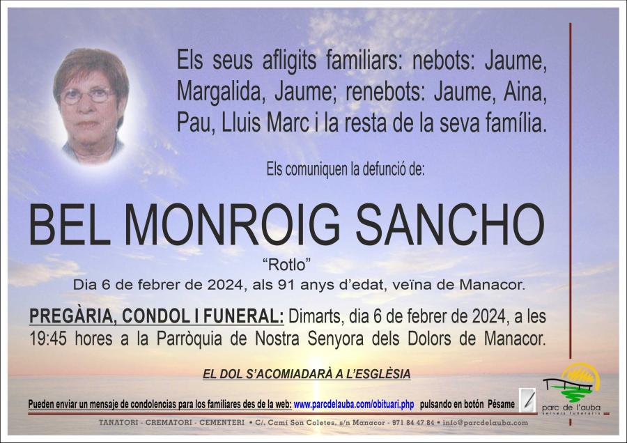 BEL MONROIG SANCHO