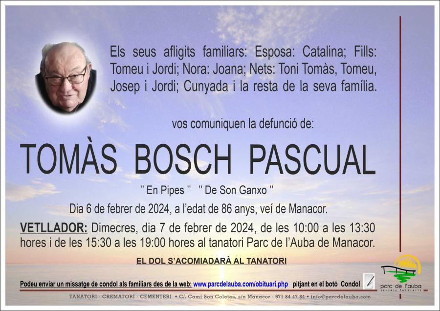 TOMÀS BOSCH PASCUAL