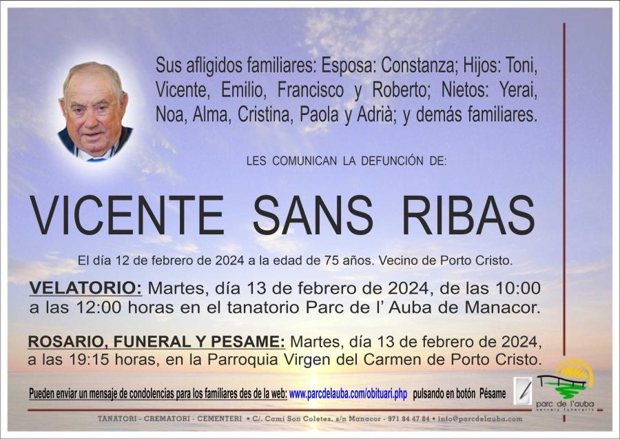 VICENTE SANS RIBAS