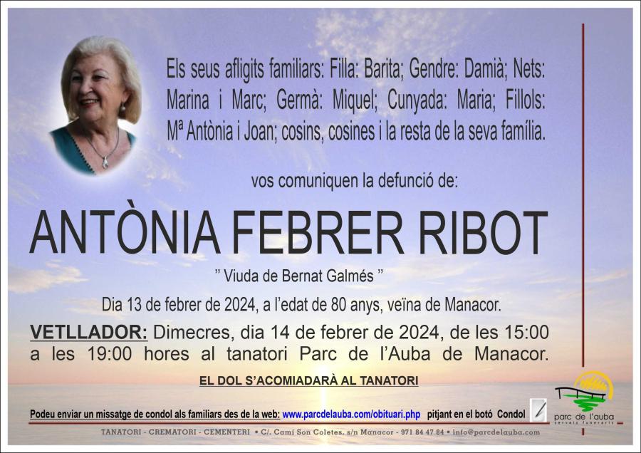 ANTONIA FEBRER RIBOT